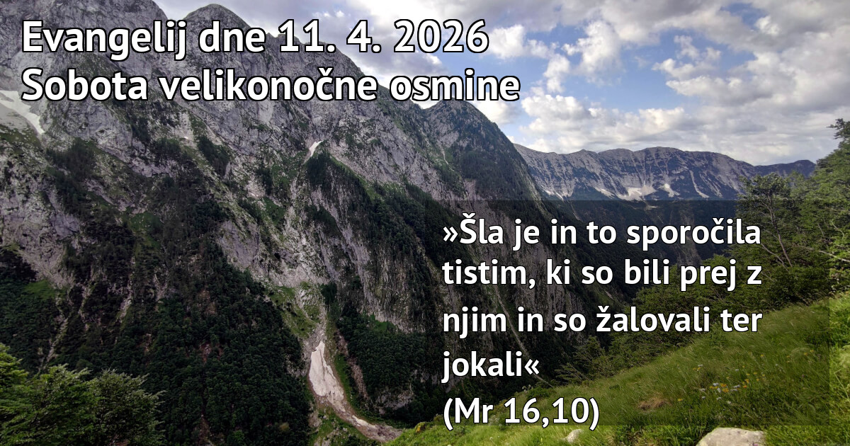 Dnevna božja beseda | Hozana.si