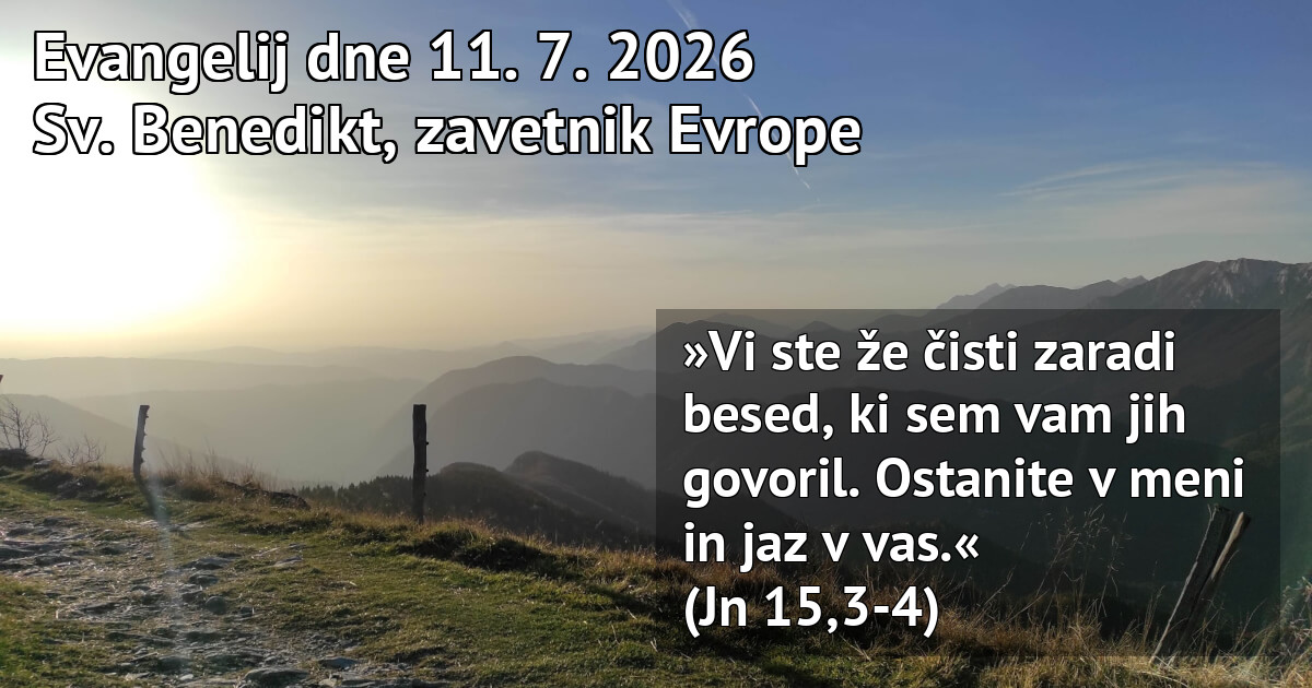 Dnevna božja beseda | Hozana.si