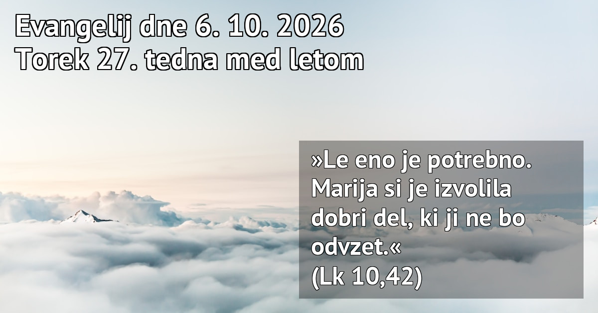 Dnevna božja beseda | Hozana.si